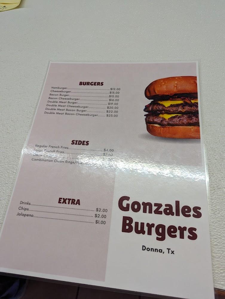 Gonzales Burgers Menu image 4